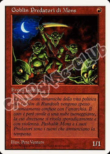 Goblin Predatori di Mons comune (IT) -NEAR MINT-