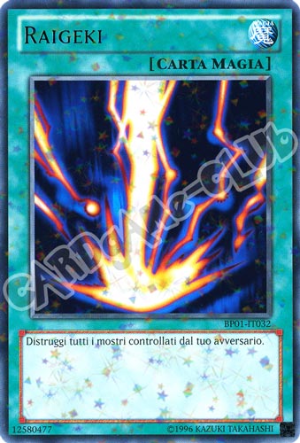 BP01-IT032 Raigeki rara starfoil Unlimited (IT) -NEAR MINT-