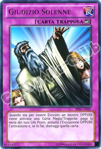 BP01-IT047 Giudizio Solenne rara Unlimited (IT) -NEAR MINT-