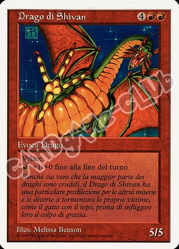 Drago di Shivan rara (IT) -NEAR MINT-