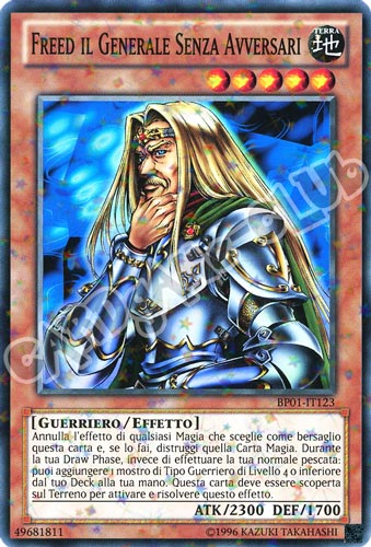 BP01-IT123 Freed il Generale Senza Avversari comune starfoil Unlimited (IT) -NEAR MINT-