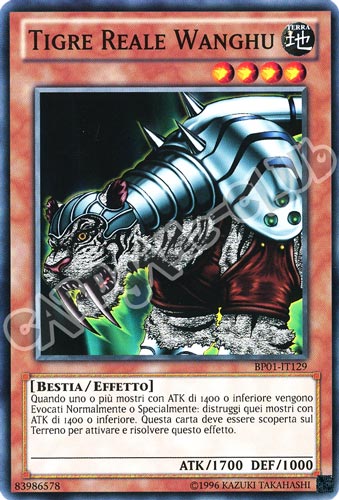 BP01-IT129 Tigre Reale Wanghu comune Unlimited (IT) -NEAR MINT-
