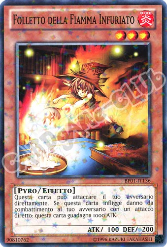 BP01-IT136 Folletto della Fiamma Infuriato comune starfoil Unlimited (IT) -NEAR MINT-