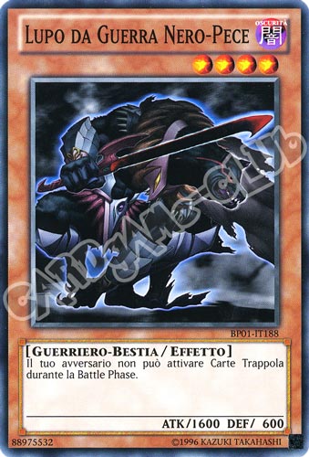 BP01-IT188 Lupo da Guerra Nero-Pece comune Unlimited (IT) -NEAR MINT-