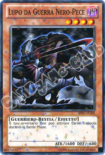 BP01-IT188 Lupo da Guerra Nero-Pece comune starfoil Unlimited (IT) -NEAR MINT-