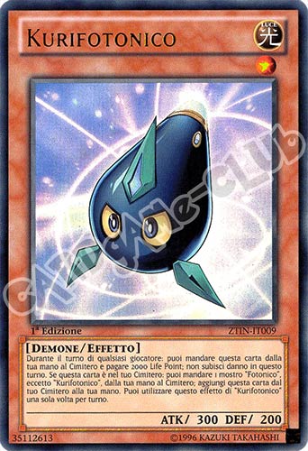 ZTIN-IT009 Kurifotonico ultra rara 1a Edizione (IT) -NEAR MINT-