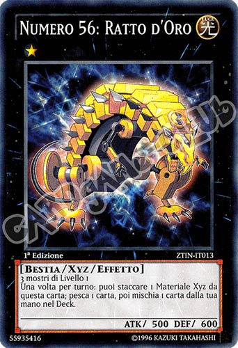ZTIN-IT013 Numero 56: Ratto D'Oro super rara 1a Edizione (IT) -NEAR MINT-