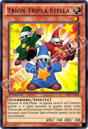 ZTIN-IT019 Trion Tripla Stella super rara 1a Edizione (IT) -NEAR MINT-