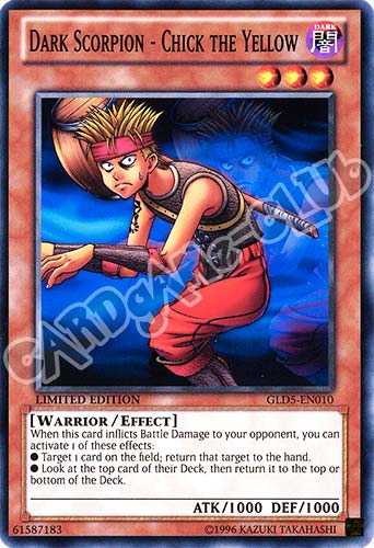 GLD5-EN010 Dark Scorpion - Chick the Yellow comune Limited Edition (EN) -NEAR MINT-