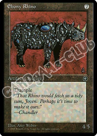 Ebony Rhino comune (EN) -NEAR MINT-