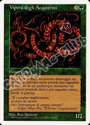 Vipera degli Acquitrini comune (IT) -NEAR MINT-