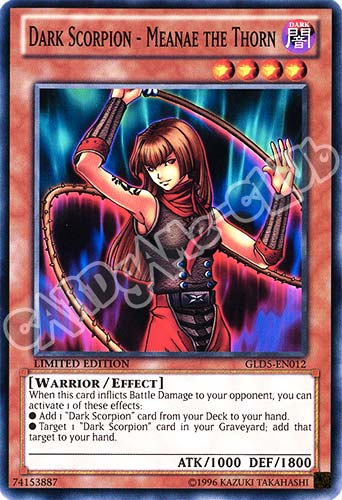 GLD5-EN012 Dark Scorpion - Meanae the Thorn comune Limited Edition (EN) -NEAR MINT-