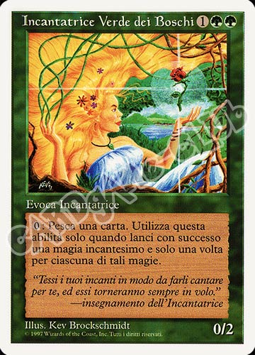 Incantatrice Verde dei Boschi rara (IT) -NEAR MINT-