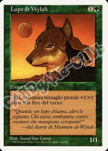 Lupo di Wyluli rara (IT) -NEAR MINT-