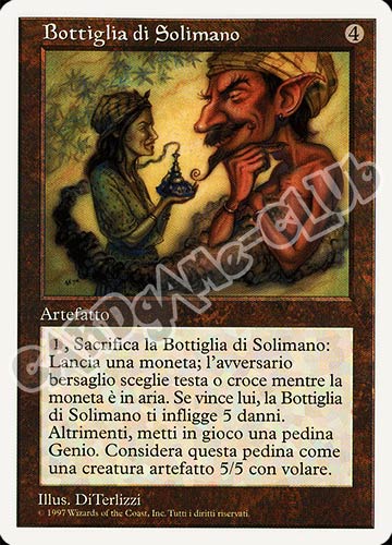 Bottiglia di Solimano rara (IT) -NEAR MINT-