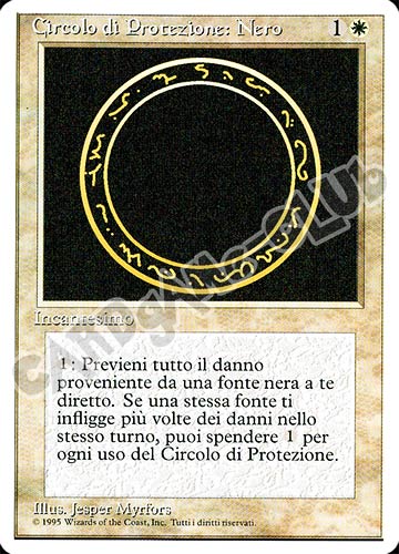 Circolo di Protezione: Nero comune (IT) -NEAR MINT-