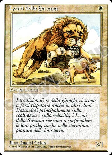 Leoni della Savana rara (IT) -NEAR MINT-
