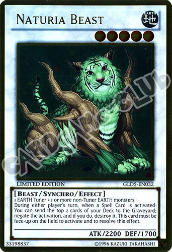 GLD5-EN032 Naturia Beast rara oro Limited Edition (EN) -NEAR MINT-