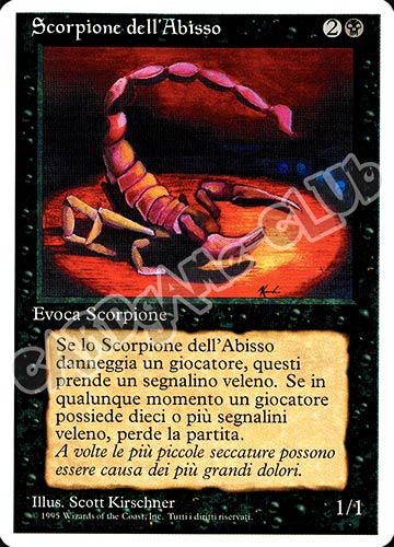 Scorpione dell'Abisso comune (IT) -NEAR MINT-