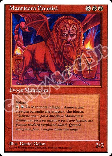 Manticora Cremisi rara (IT) -NEAR MINT-