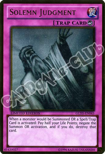 GLD5-EN045 Solemn Judgment ghost-gold Limited Edition (EN) -NEAR MINT-