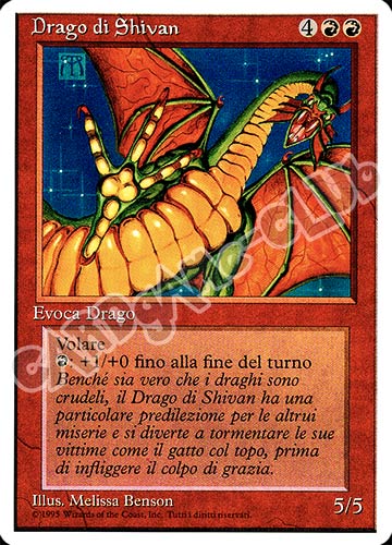Drago di Shivan rara (IT) -NEAR MINT-