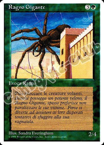 Ragno Gigante comune (IT) -NEAR MINT-