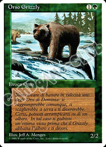 Orso Grizzly comune (IT) -NEAR MINT-