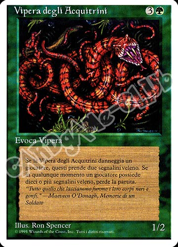 Vipera degli Acquitrini comune (IT) -NEAR MINT-