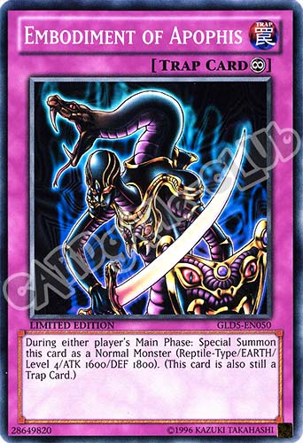 GLD5-EN050 Embodiment of Apophis comune Limited Edition (EN) -NEAR MINT-