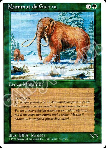 Mammut da Guerra comune (IT) -NEAR MINT-