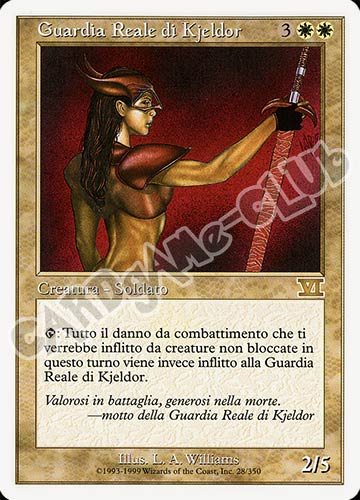 028 / 350 Guardia Reale di Kjeldor rara (IT) -NEAR MINT-