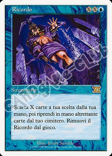 092 / 350 Ricordo rara (IT) -NEAR MINT-