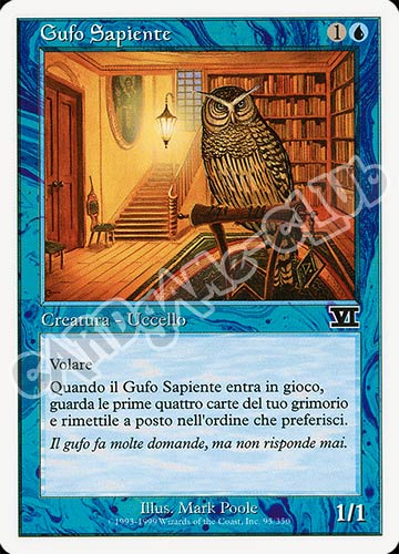 095 / 350 Gufo Sapiente comune (IT) -NEAR MINT-