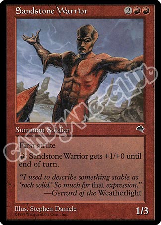 Sandstone Warrior comune (EN) -NEAR MINT-