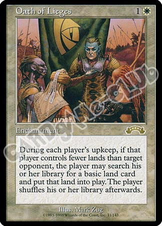 011 / 143 Oath of Lieges rara (EN) -NEAR MINT-