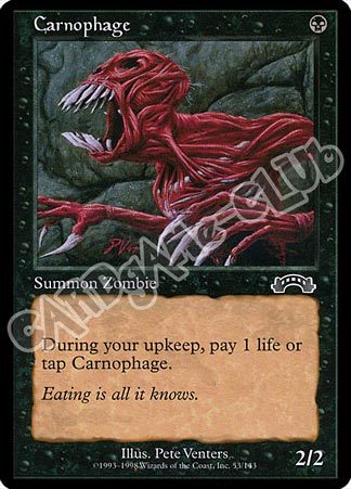 053 / 143 Carnophage comune (EN) -NEAR MINT-