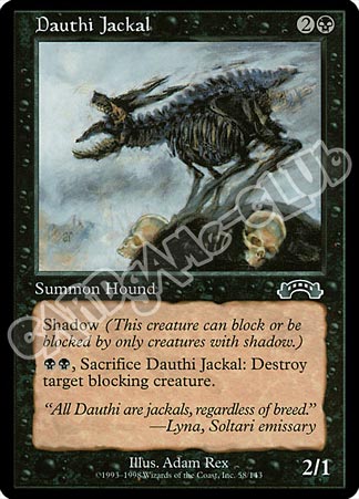 058 / 143 Dauthi Jackal comune (EN) -NEAR MINT-