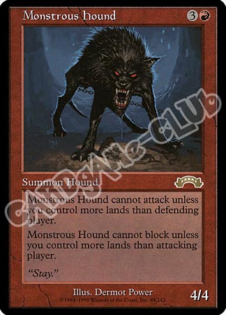 089 / 143 Monstrous Hound rara (EN) -NEAR MINT-
