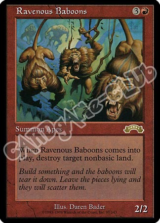 097 / 143 Ravenous Baboons rara (EN) -NEAR MINT-