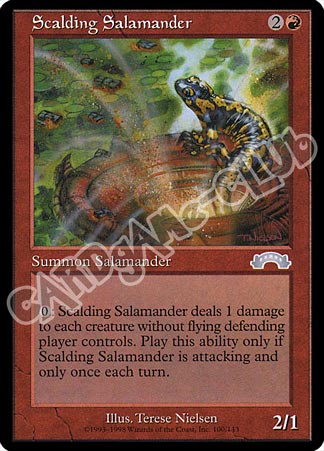 100 / 143 Scalding Salamander non comune (EN) -NEAR MINT-