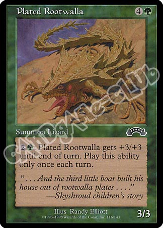 116 / 143 Plated Rootwalla comune (EN) -NEAR MINT-