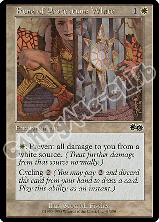 041 / 350 Rune of Protection: White comune (EN) -NEAR MINT-