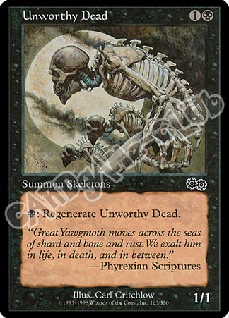 163 / 350 Unworthy Dead comune (EN) -NEAR MINT-