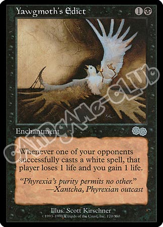 170 / 350 Yawgmoth's Edict non comune (EN) -NEAR MINT-