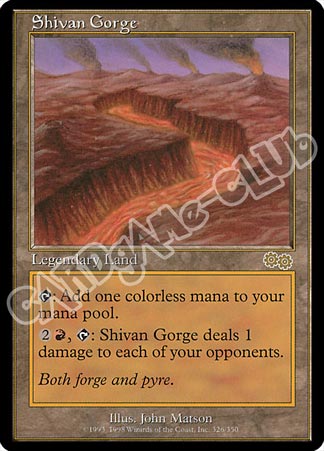 326 / 350 Shivan Gorge rara (EN) -NEAR MINT-