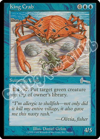 034 / 143 King Crab non comune (EN) -NEAR MINT-