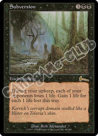 068 / 143 Subversion rara (EN) -NEAR MINT-