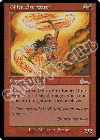 076 / 143 Ghitu Fire-Eater non comune (EN) -NEAR MINT-