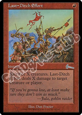 083 / 143 Last-Ditch Effort non comune (EN) -NEAR MINT-